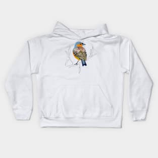 Chaffinch - little garden bird Kids Hoodie